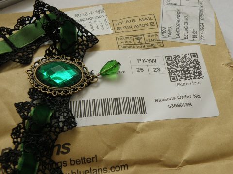 Jewel in postage