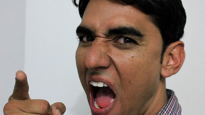 Angry Indian man