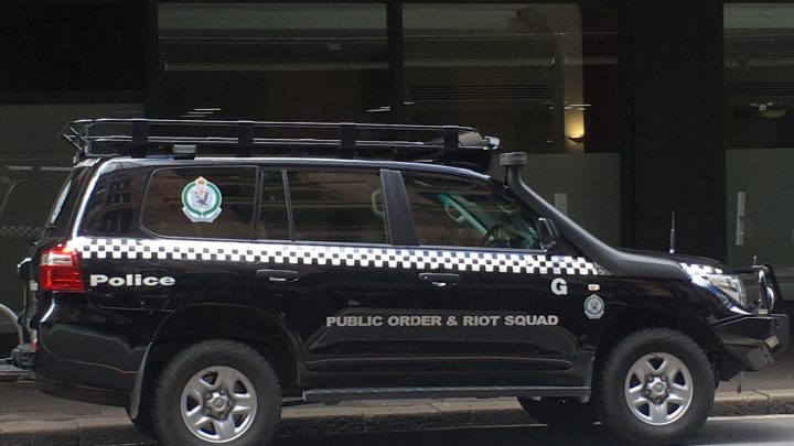 Police riot squad car