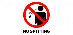 No spitting