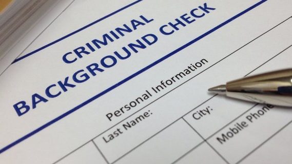 Criminal background check form