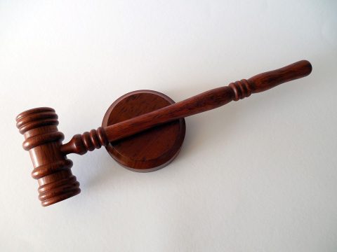 Small gavel with coaster