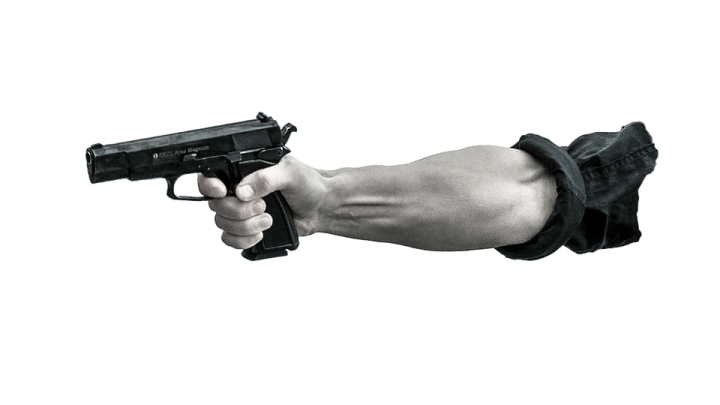 Pointing gun