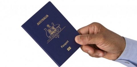 Holding Australian passport