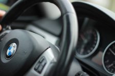 Steering wheel of a BMW