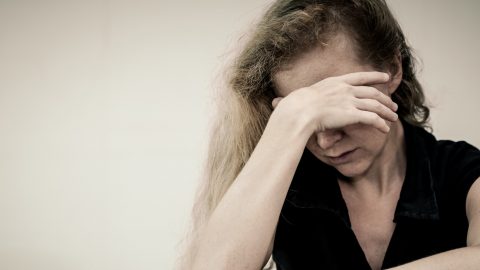 Upset mother of a drug addict