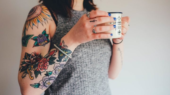 Woman with tattoo