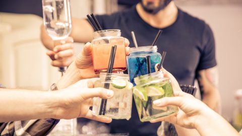 Cocktails with friends