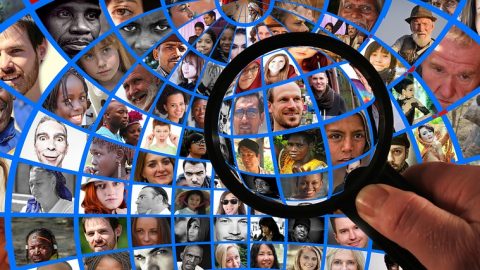 Magnifying glass people
