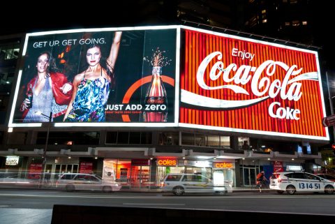 Kings Cross Coca Cola billboard