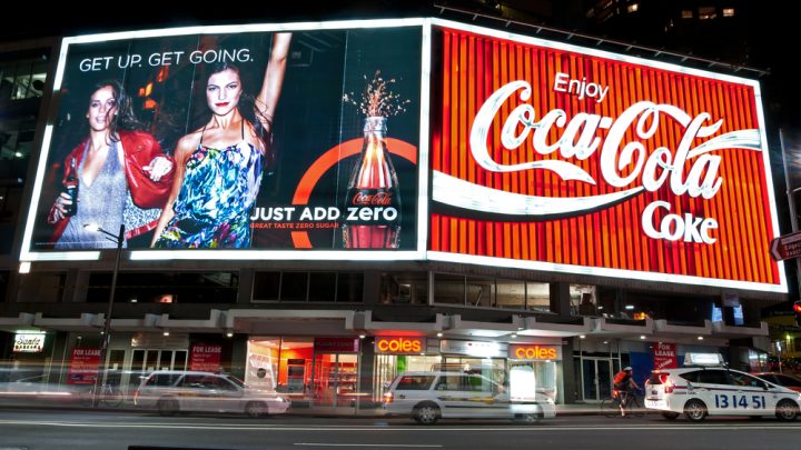 Kings Cross Coca Cola billboard