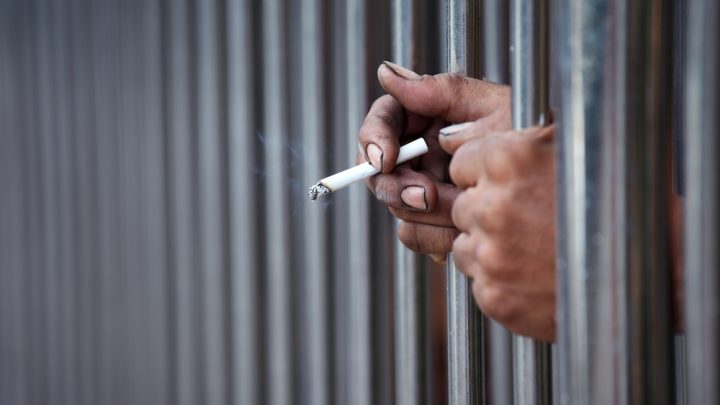 Prisoner smoking