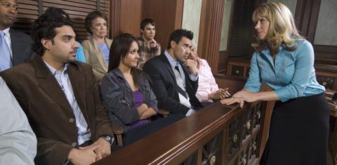 Jurors at a trial