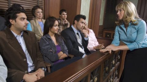 Jurors at a trial
