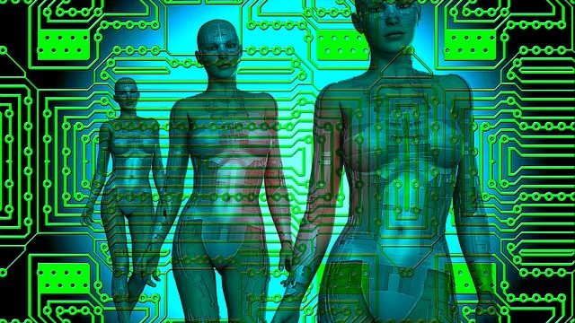 Figures being microchipped