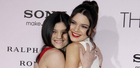 Jenner sisters hugging