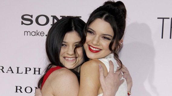 Jenner sisters hugging
