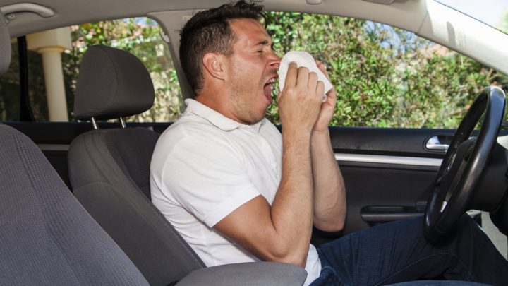 Sneeze while driving