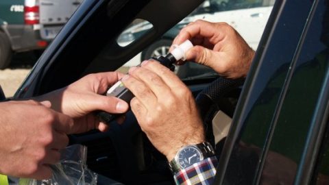 Breath test on the road