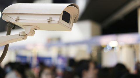 CCTV camera in a station