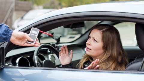 Alcohol limit on police breathalyser