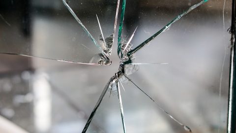 Glass broken
