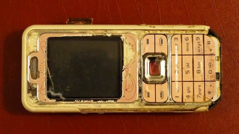 Damaged Nokia phone