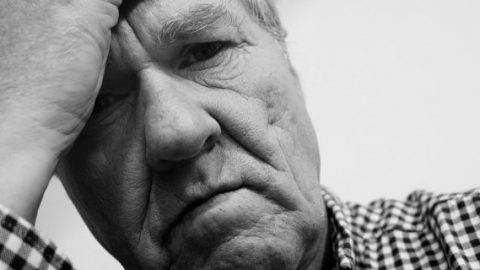 Old man upset