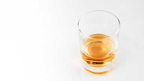 Drink in a glass