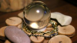 Glass ball of a fortune teller