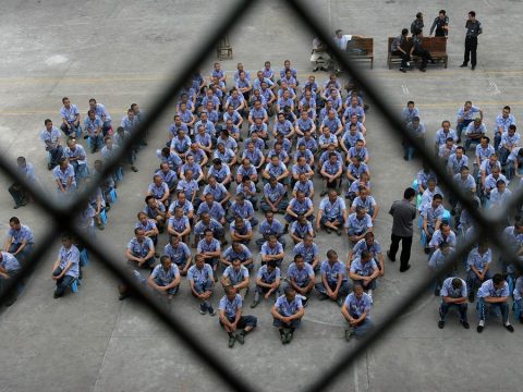 Largest prison strike