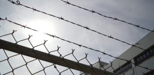 Wire fence of prison