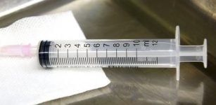 Syringe laying empty
