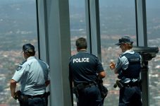 Australian Federal Police in a skypoint