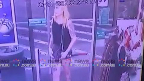 CCTV footage of axe attack