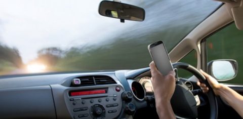 Using mobile phone and driving