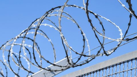 Prison wire fence
