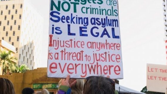Refugees protest on seeking asylum is legal