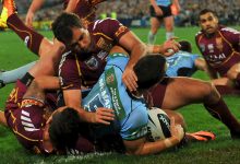 James McManus try at the State of Origin