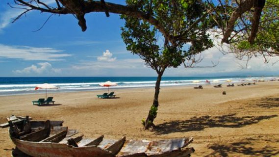 Legian beach in Bali