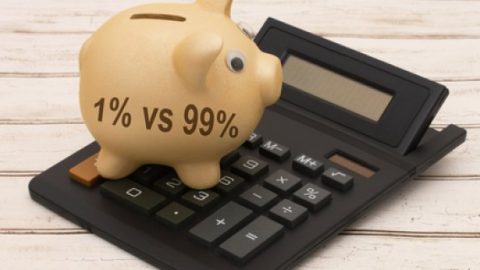 Piggie bank calculations of 1% vs 99%