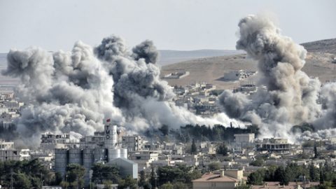 Bombs and war in Syria