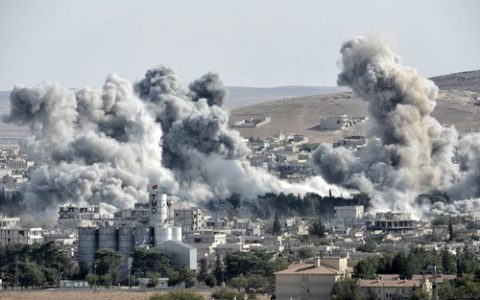 Bombs and war in Syria