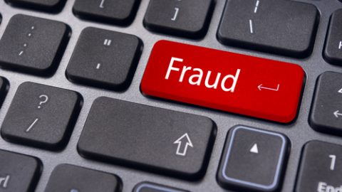Fraud key on keyboard