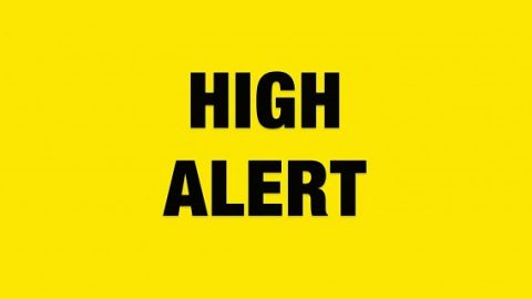 High Alert sign