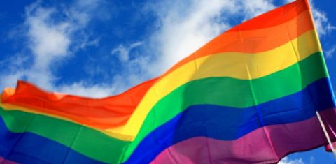 Rainbow flag to signify homosexuality