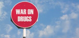 War on drugs stop sign