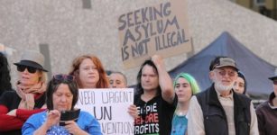 Seeking asylum protest
