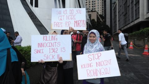 Rohingya protest