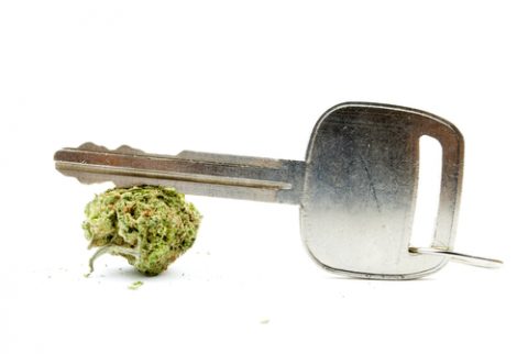 Car key and cannabis